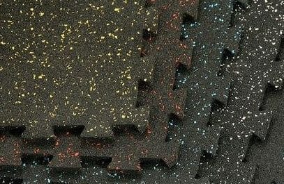 Gym Flooring Rubber Interlocking Tiles & Gym Floor Mats In brown gray red yellow and black color 16mm-20x20 inches