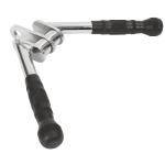 Revolving V-Shaped Press Down Bar With Rubber Grips