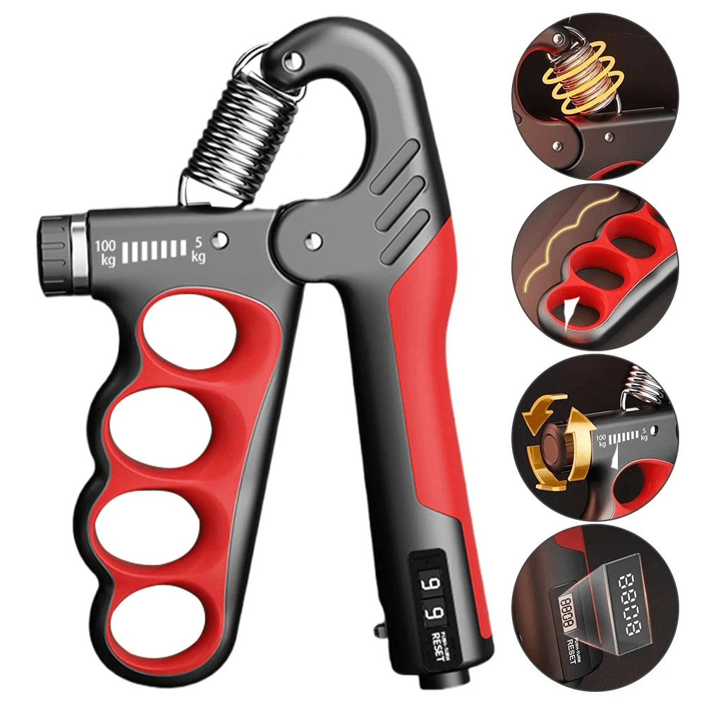 Nanza adjustable hand gripper 5-100KG for grip strength, rehab and forearm training