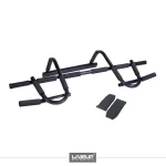 LIVEUP LS3153A chin up bar with arm straps for home upper body and core training
