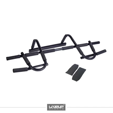LIVEUP LS3153A chin up bar with arm straps for home upper body and core training